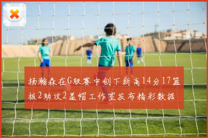 杨瀚森在G联赛中创下新高14分17篮板2助攻2盖帽工作室发布精彩数据海报